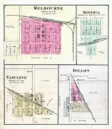 Melbourne, Minerva, Vancleve, Dillon, Marshall County 1885